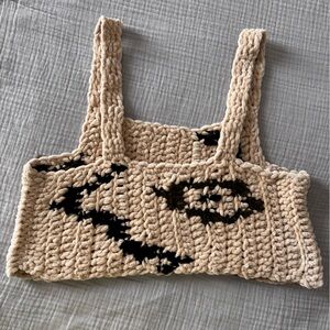 Handmade Crochet crop top by Argenta in Montreal